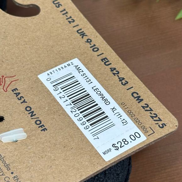 Dearfoams Women's Quilted Velour Clog Leopard House Slippers Size XL (11-12) - Picture 7 of 7